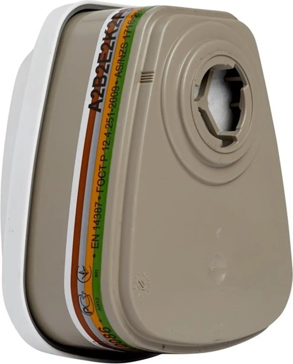 3M 6099 Gas-, Damp- en Stofmaskerfilter A2B2E2K2P3