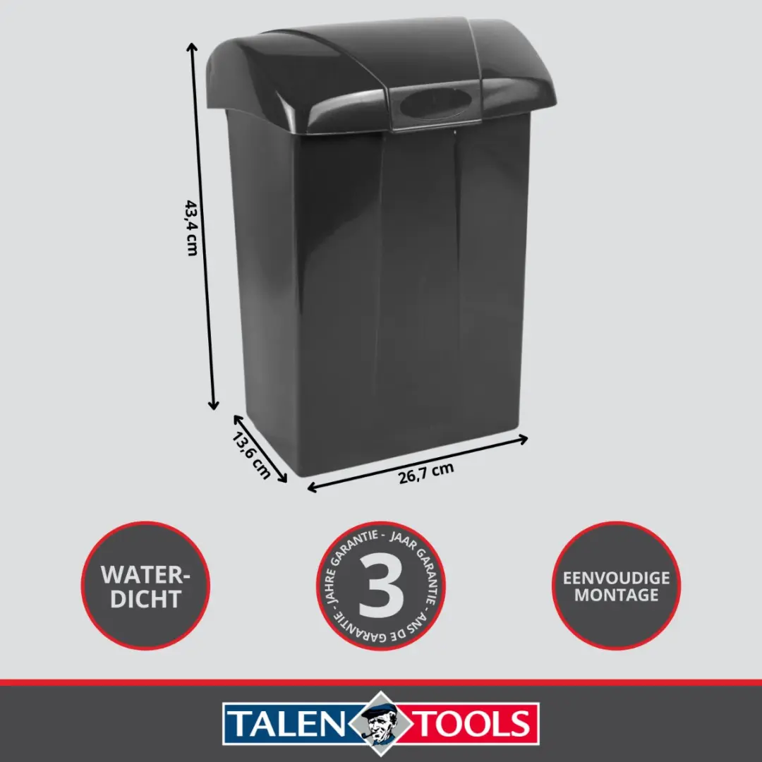 Talen Tools Brievenbus Kunststof Grijs - 1 Bewoner - afbeelding 6 van 6