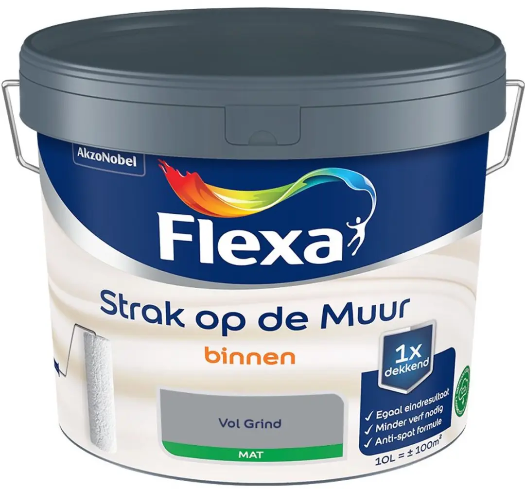 Flexa Strak Op De Muur Binnen Mat Vol Grind Mengverf 10L