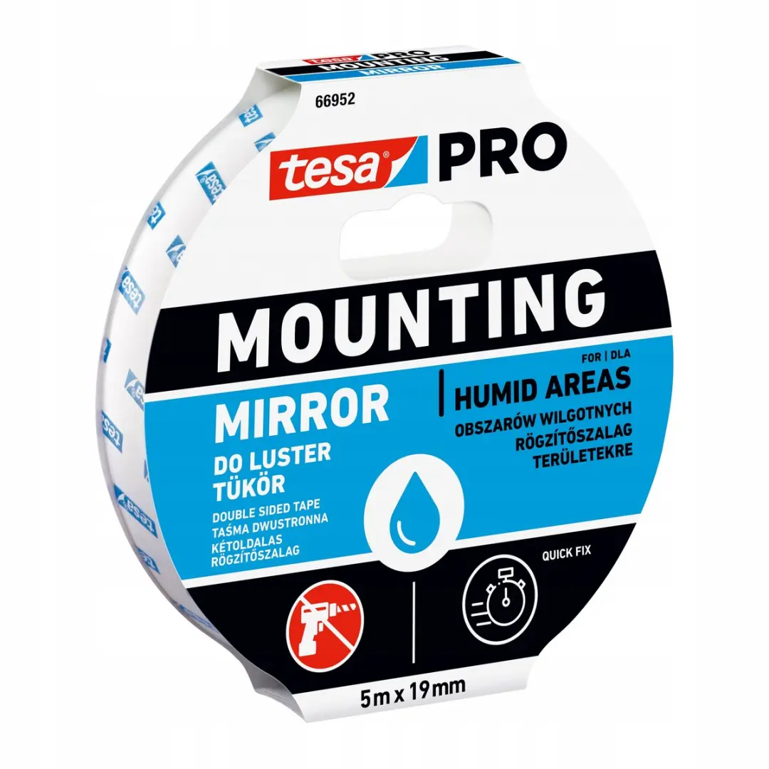 Tesa PRO Mounting Mirror Tape 5m x 19mm