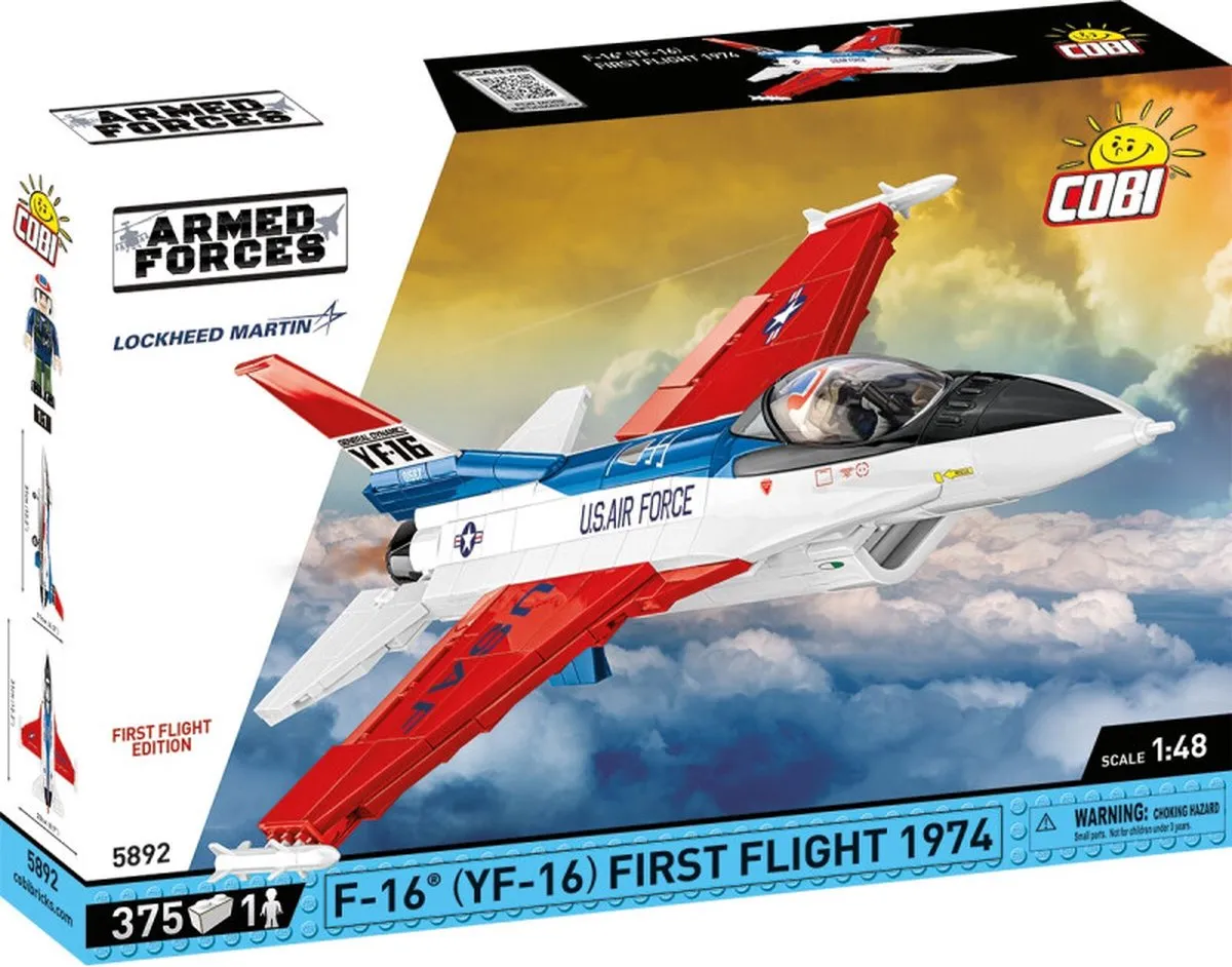 Cobi F-16 Eerste Vlucht Editie Bouwset 375 Stuks - Meerkleurig