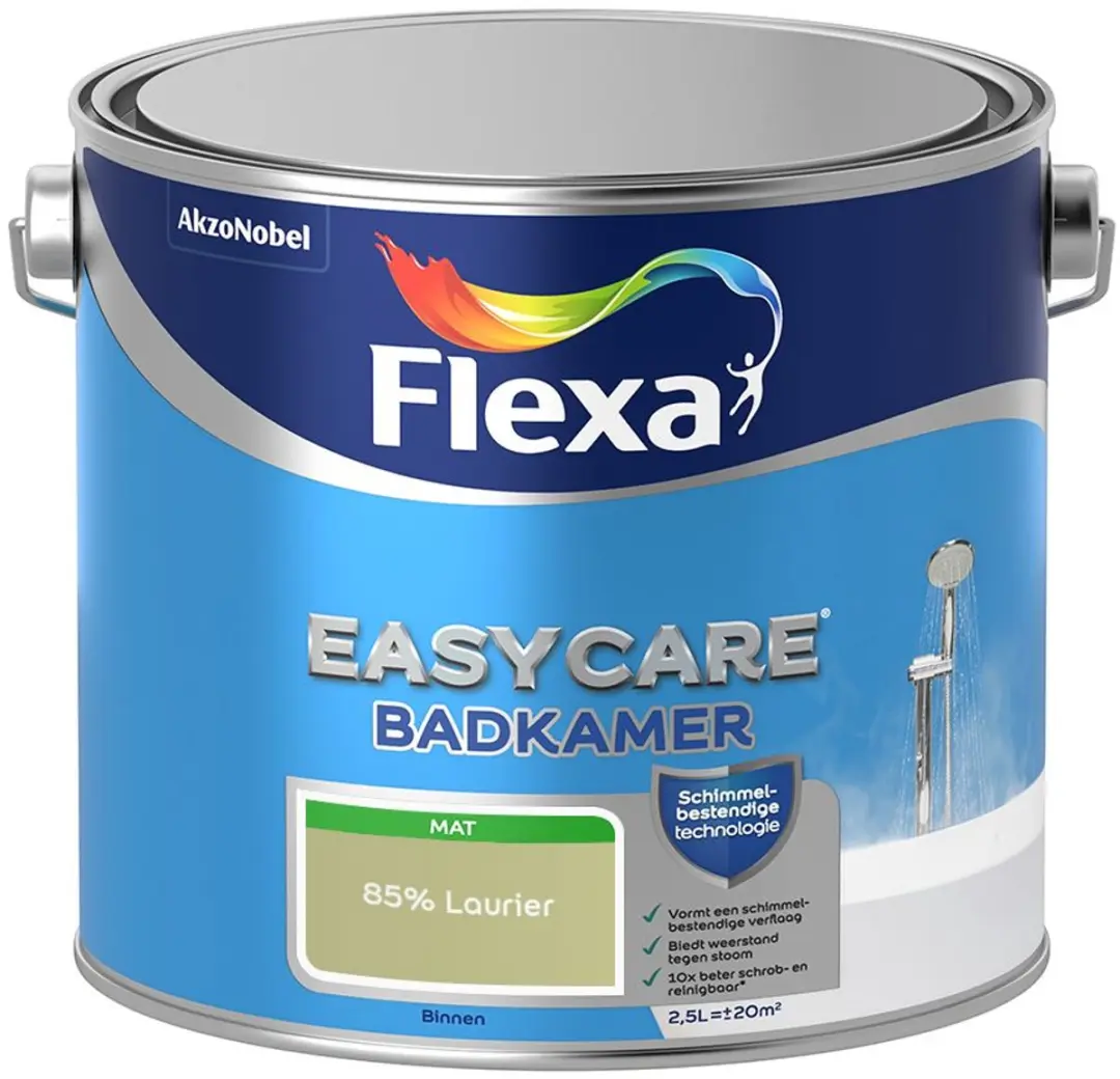 Flexa Easycare Badkamer Mengverf 85% Laurier 2,5L