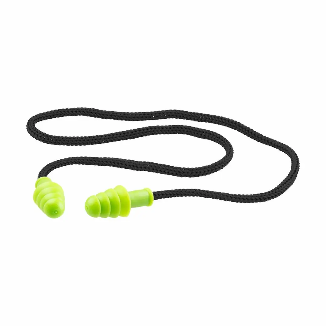 Wolfcraft Oordoppen met Koord 33dB - Zwart/Groen