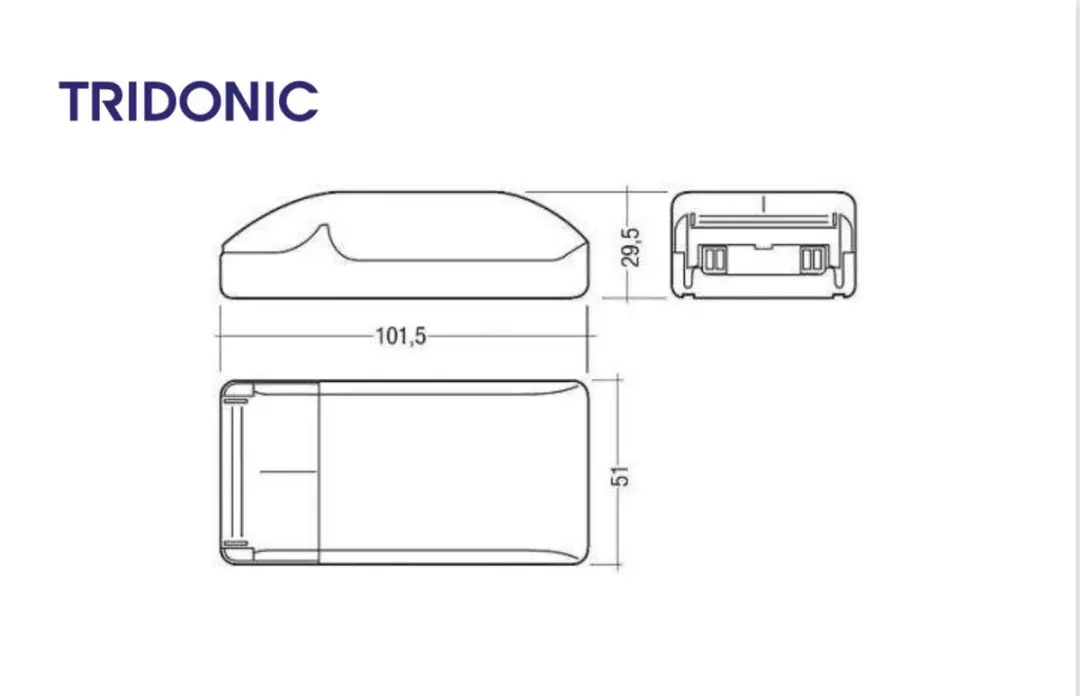 Tridonic DALI PS1 Lichtregelaar 200W - Grijs