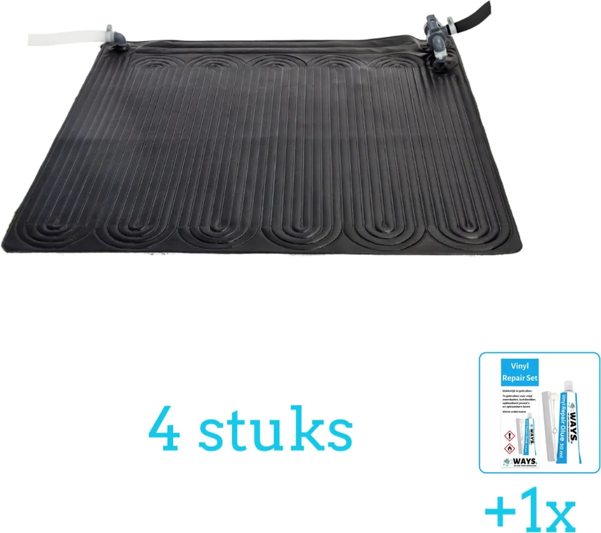 Intex Solar Mat Verwarming 28685-Zwart