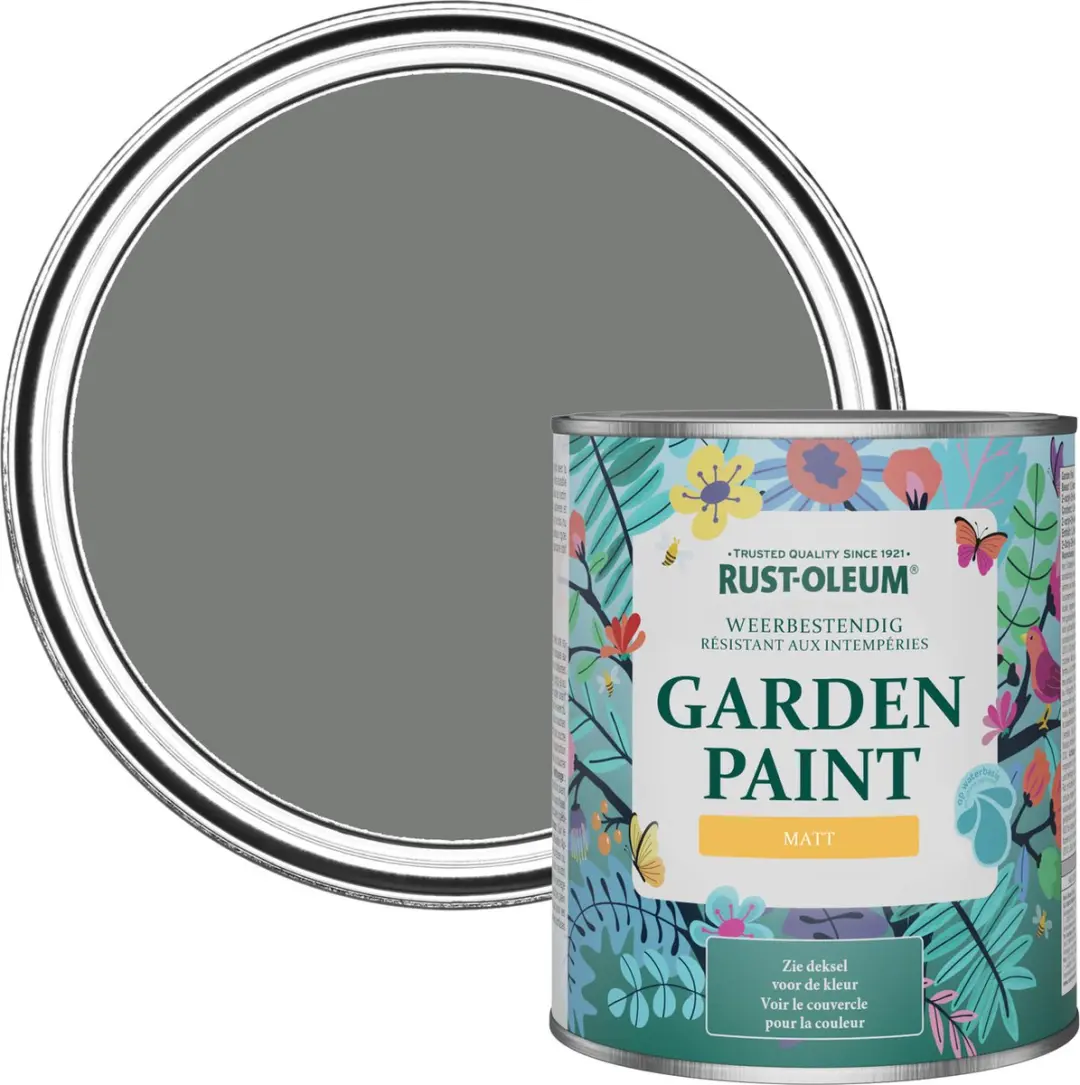 Rust-Oleum Grey Tuinverf Matt Torch Grey 750ml