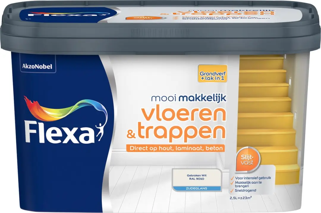 Flexa Mooi Makkelijk Vloeren & Trappen Zijdeglans 2,5L