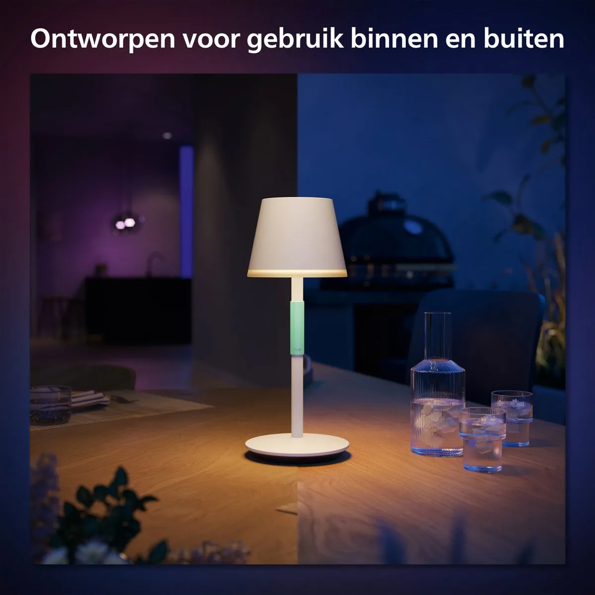 Philips Hue Go Draagbare Tafellamp - 6.2W RGBW - Wit