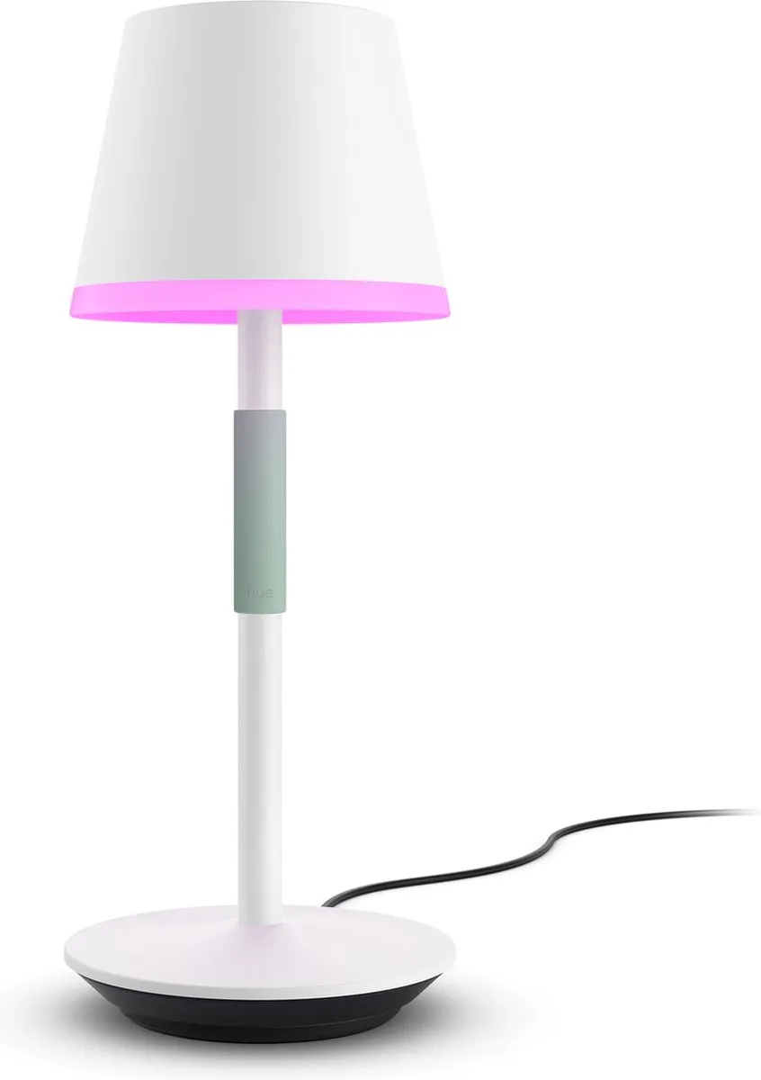 Philips Hue Go Draagbare Tafellamp - 6.2W RGBW - Wit