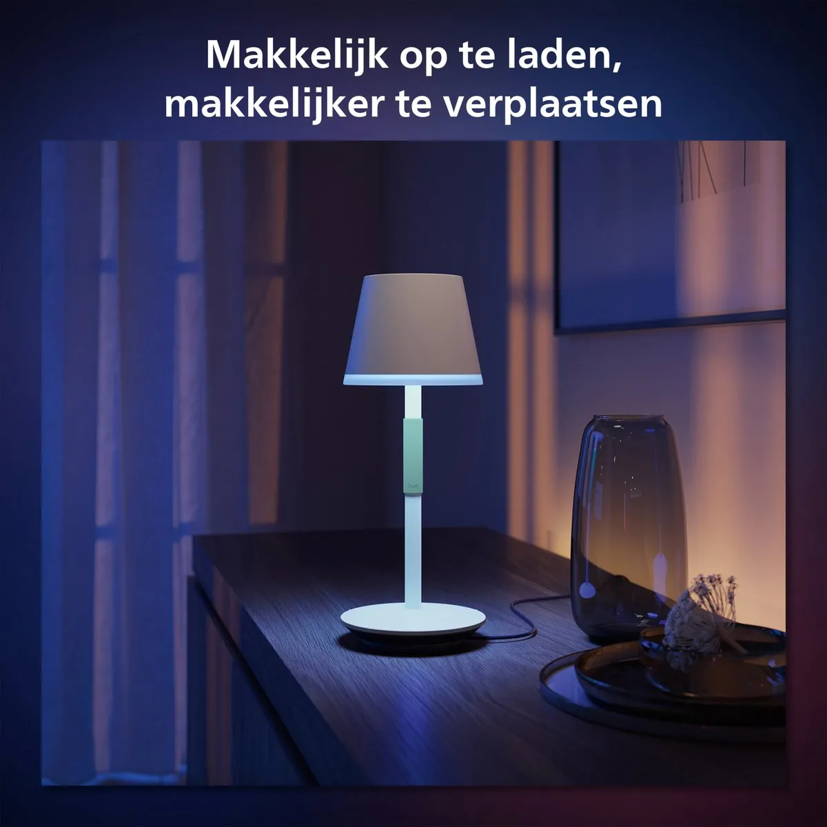 Philips Hue Go Draagbare Tafellamp - 6.2W RGBW - Wit