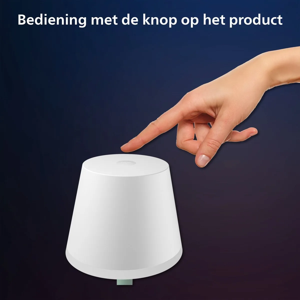 Philips Hue Go Draagbare Tafellamp - 6.2W RGBW - Wit - afbeelding 6 van 6