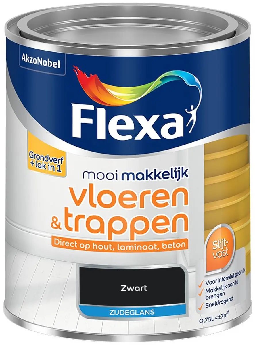 Flexa Mengverf Zwart 750ml