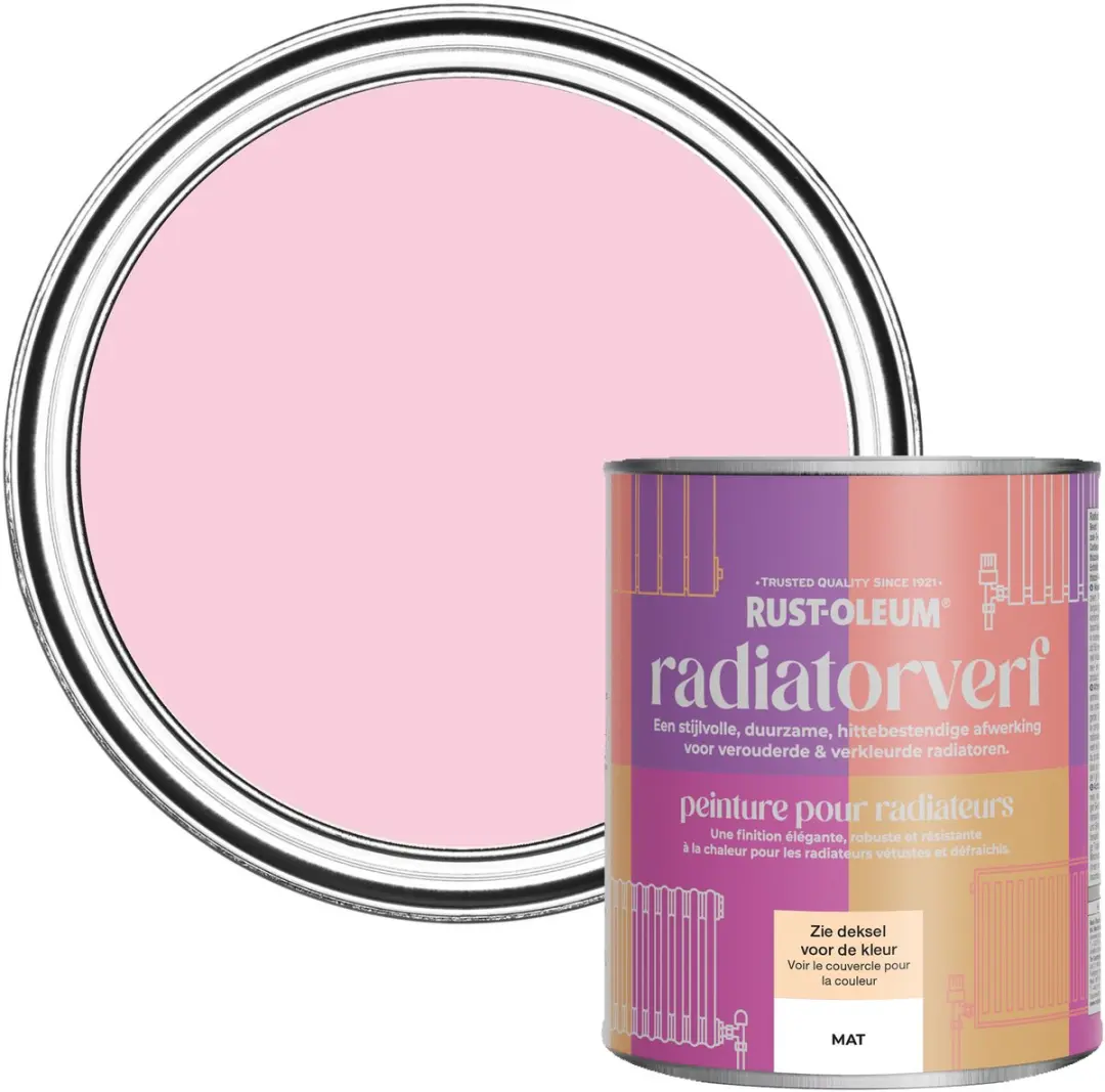 Rust-Oleum Radiatorverf Mat Zoete droom 750ml