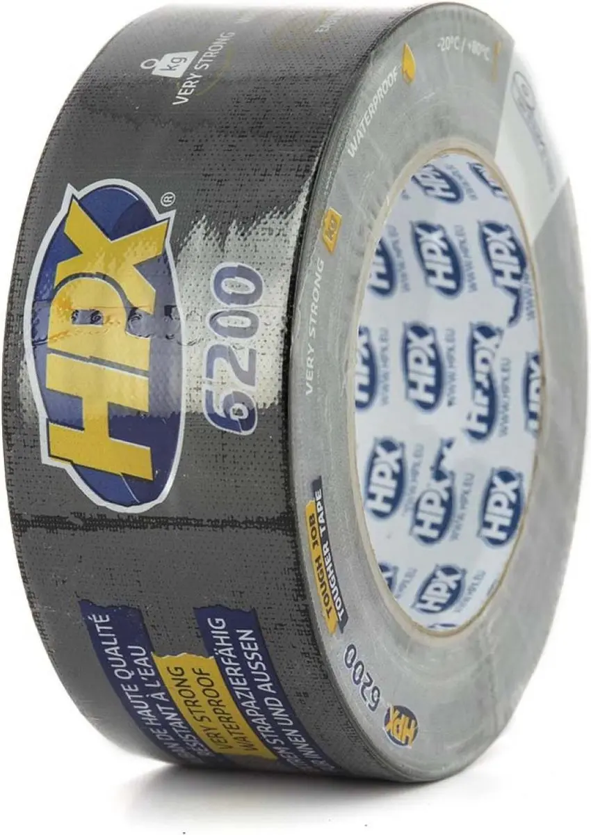 HPX Pantsertape 48mm x 25m - Zwart