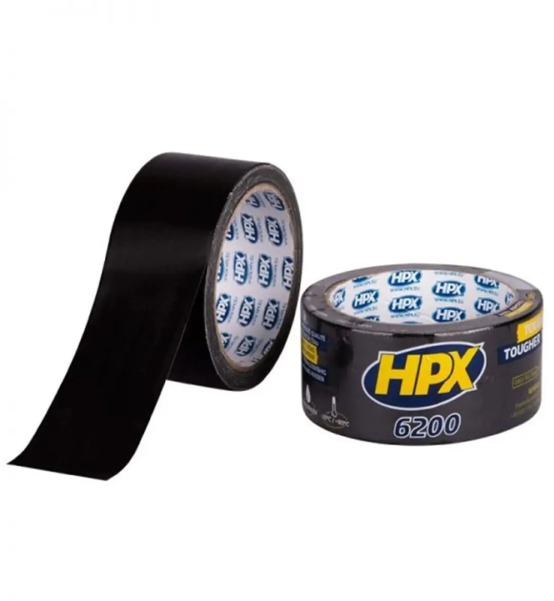 HPX Pantsertape 48mm x 25m - Zwart