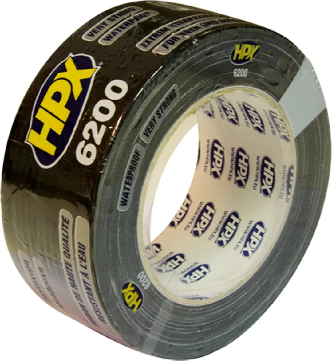 HPX Pantsertape 48mm x 25m - Zwart