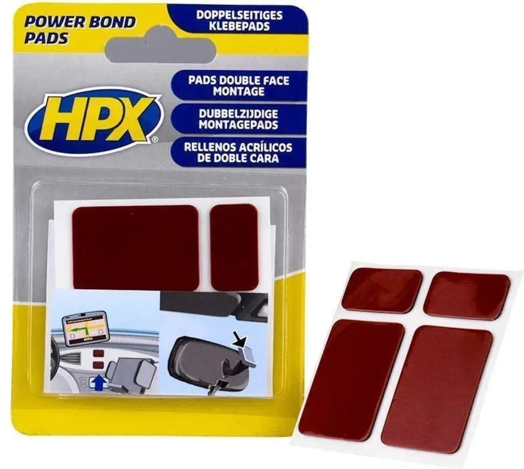 HPX HSA Bevestigingspads - 4 Stuks - Antraciet