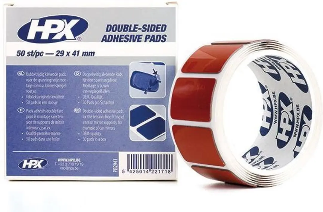 HPX HSA Bevestigingspads - 4 Stuks - Antraciet