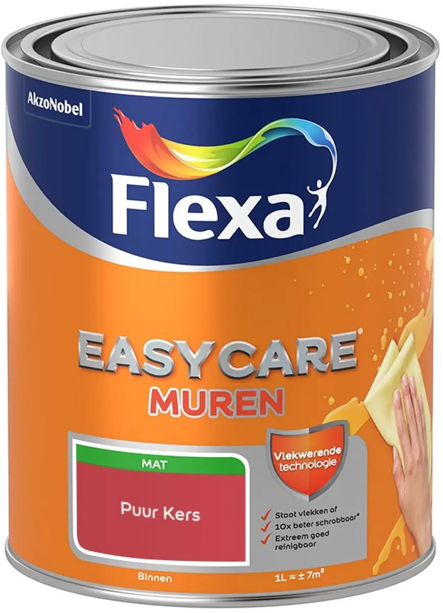 Flexa Easycare Muren Puur Kers Mengverf 1L