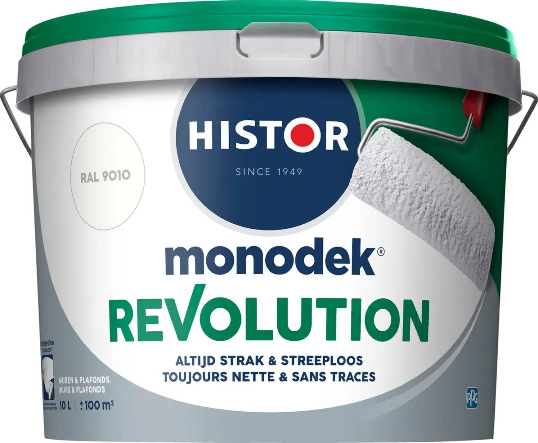 Histor Monodek Revolution Muurverf Mat RAL 9010