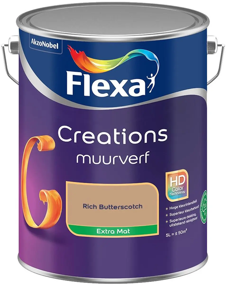 Flexa Creations Muurverf Extra Mat Rich Butterscotch 5L