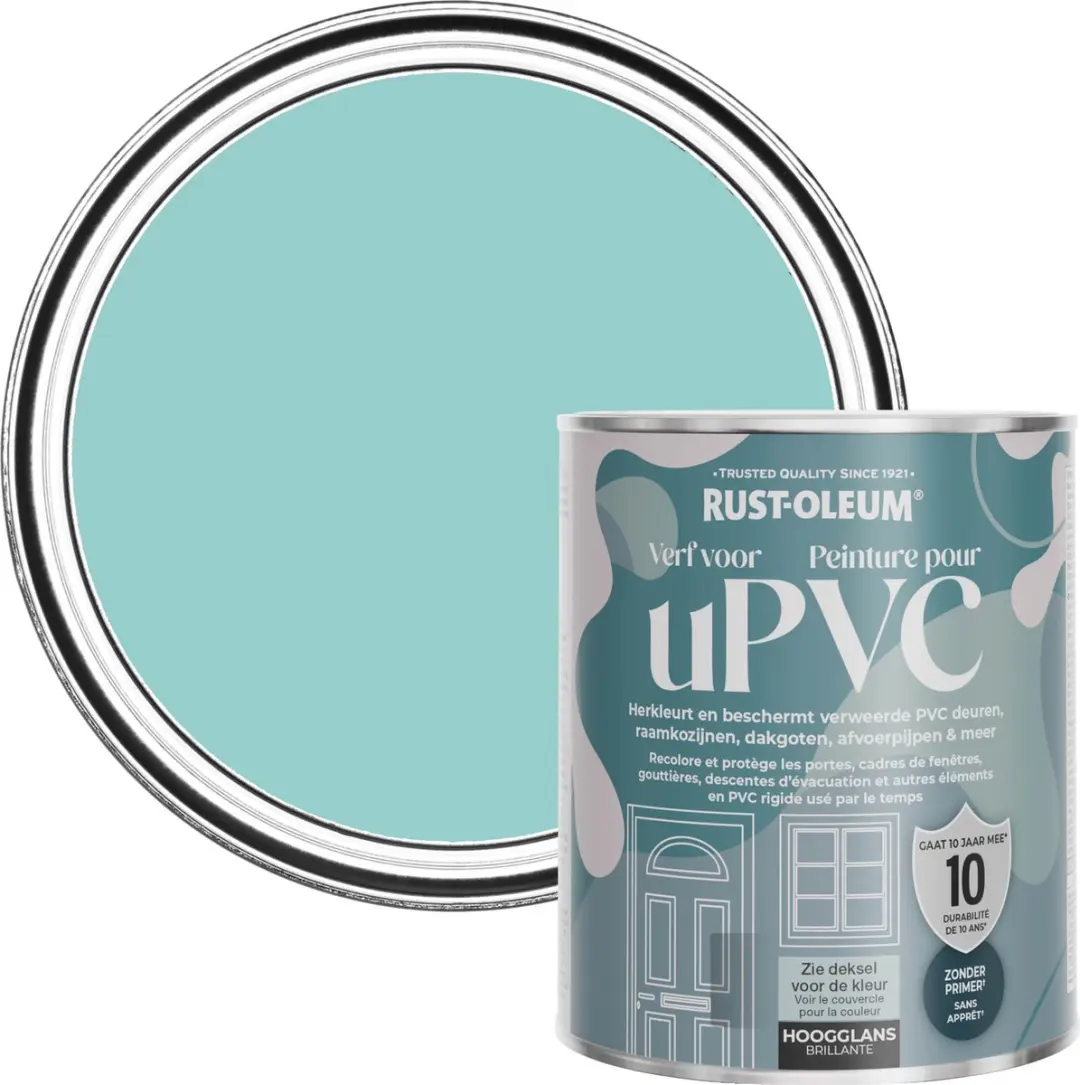 Rust-Oleum Blauw Hoogglans Verf PVC Groenblauw 750ml