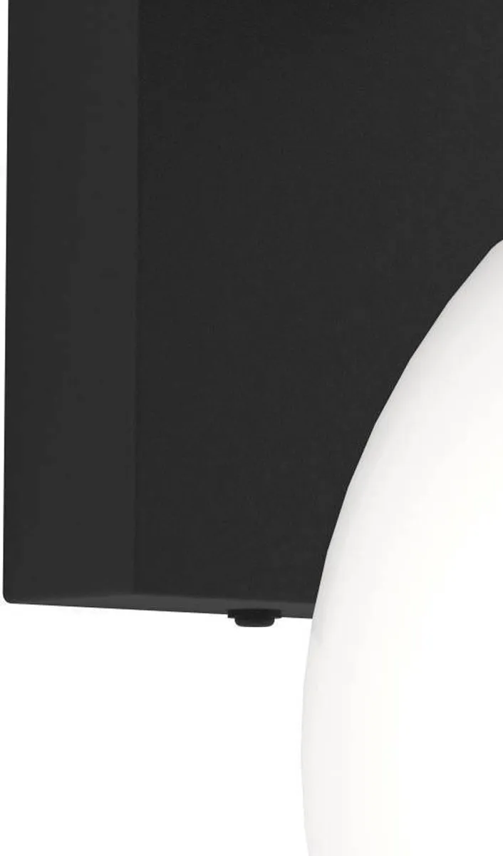 Eglo Bufalata Wandlamp E27 - 29cm - Zwart/Wit