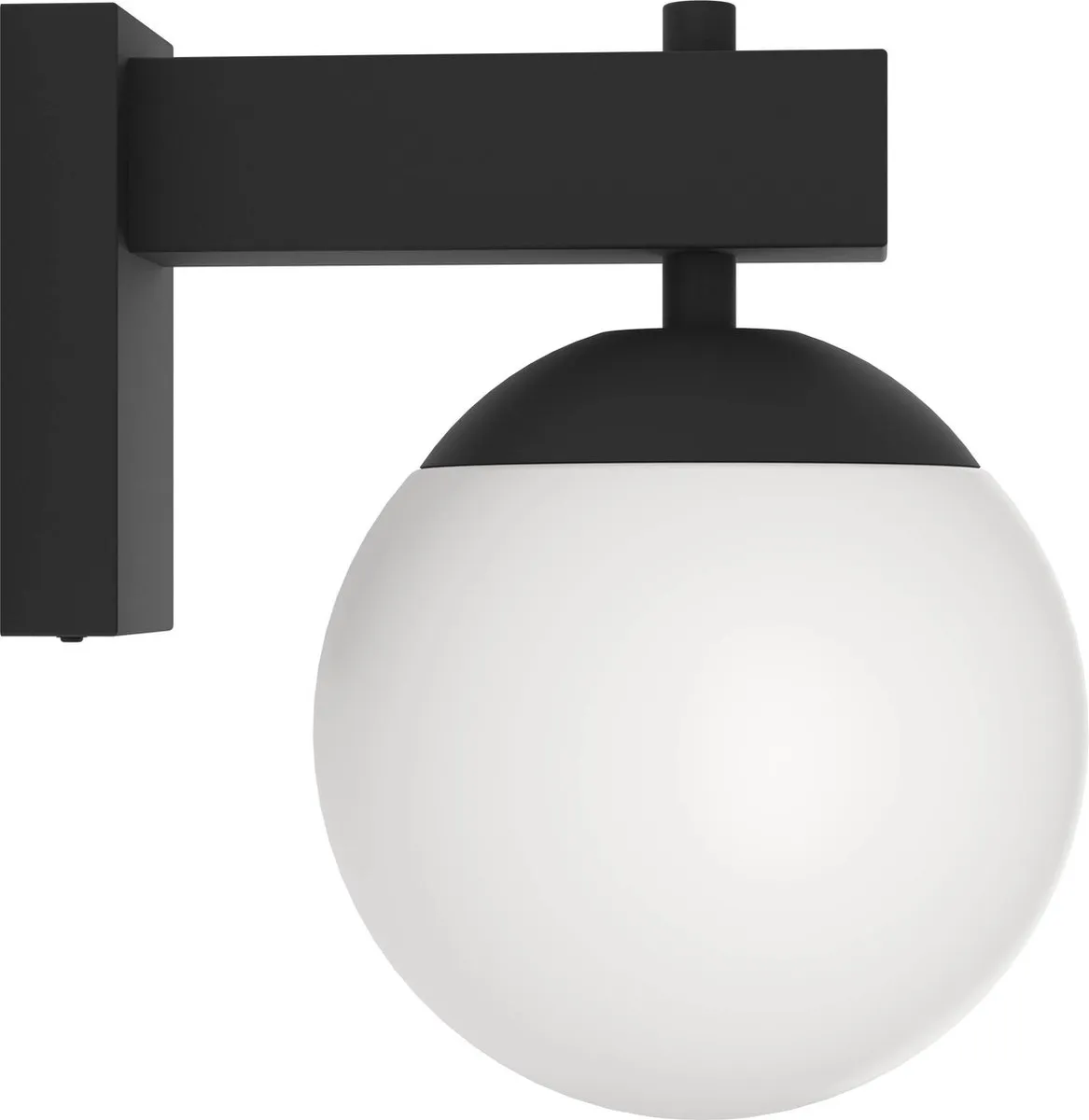 Eglo Bufalata Wandlamp E27 - 29cm - Zwart/Wit