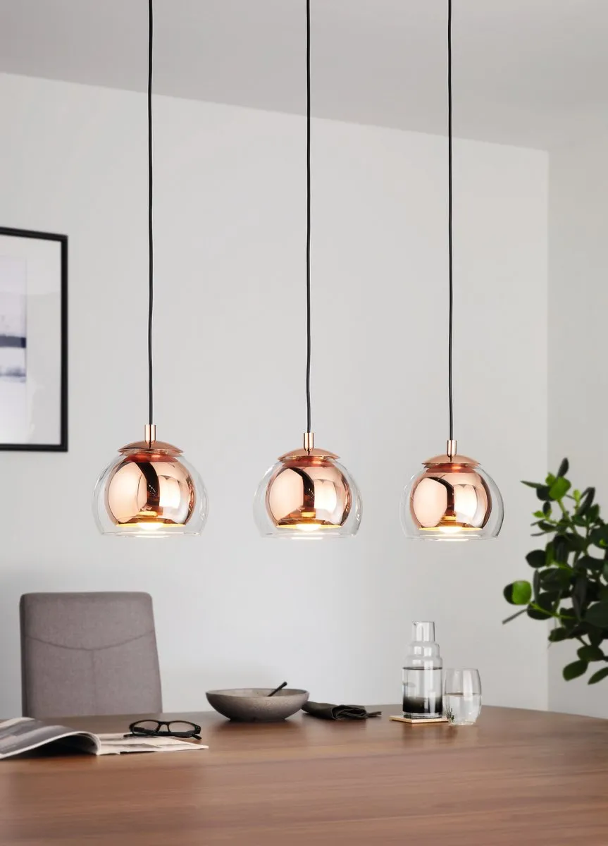 Eglo Rocamar Hanglamp 5 Lichts - 780mm - Koper - afbeelding 6 van 6