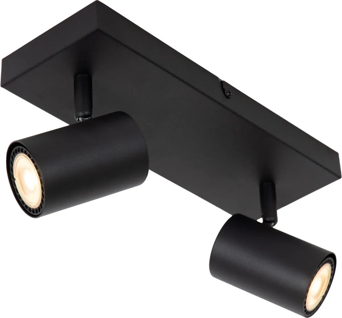 Lucide Amigo Plafondspot 2xGU10 - Zwart