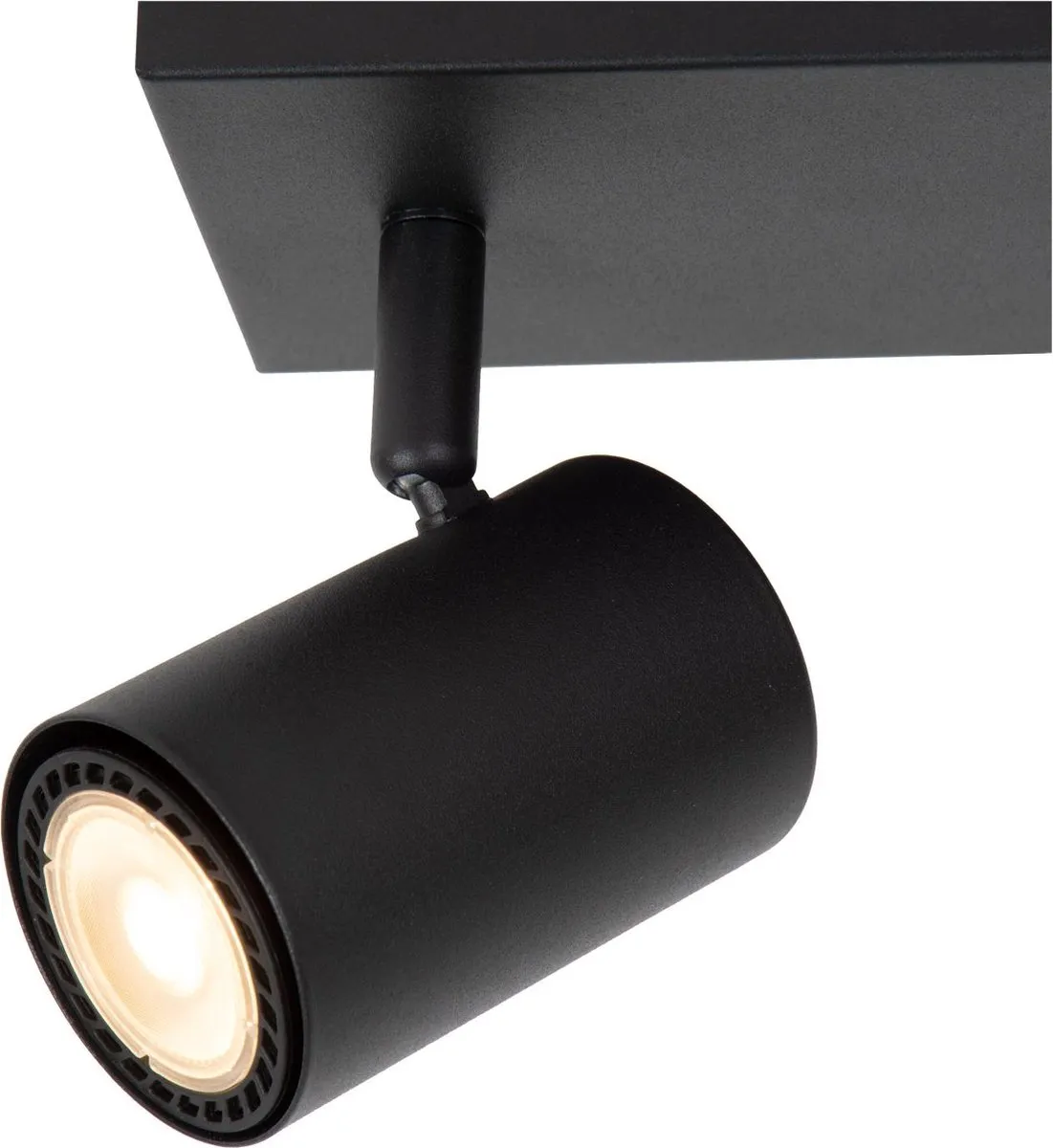 Lucide Amigo Plafondspot 2xGU10 - Zwart