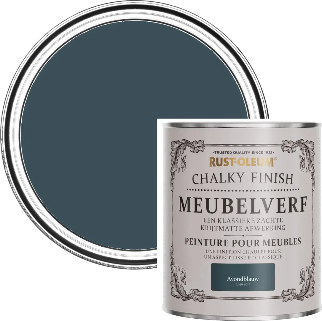 Rust-Oleum Donkerblauw Chalky Finish Meubelverf 750ml