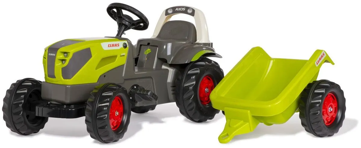 Rolly Toys rollyKid CLAAS AXOS 240 met aanhanger - Multicolor