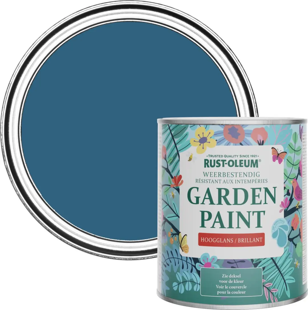 Rust-Oleum Blauw Tuinverf Hoogglans Kobalt 750ml
