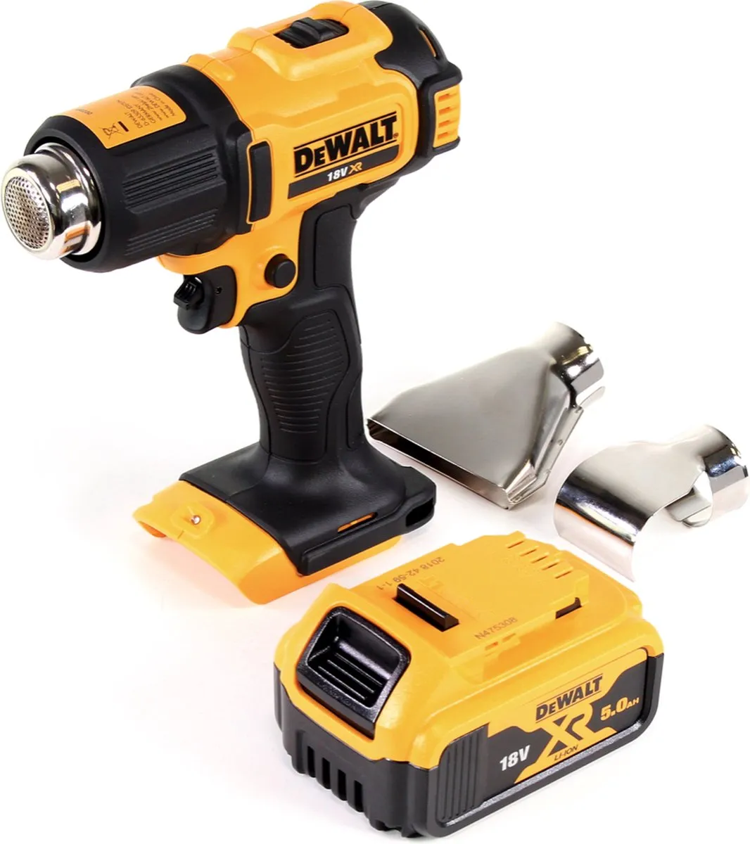 DeWalt DCE 530 N Heetluchtpistool 18V - 530°C - 5,0Ah