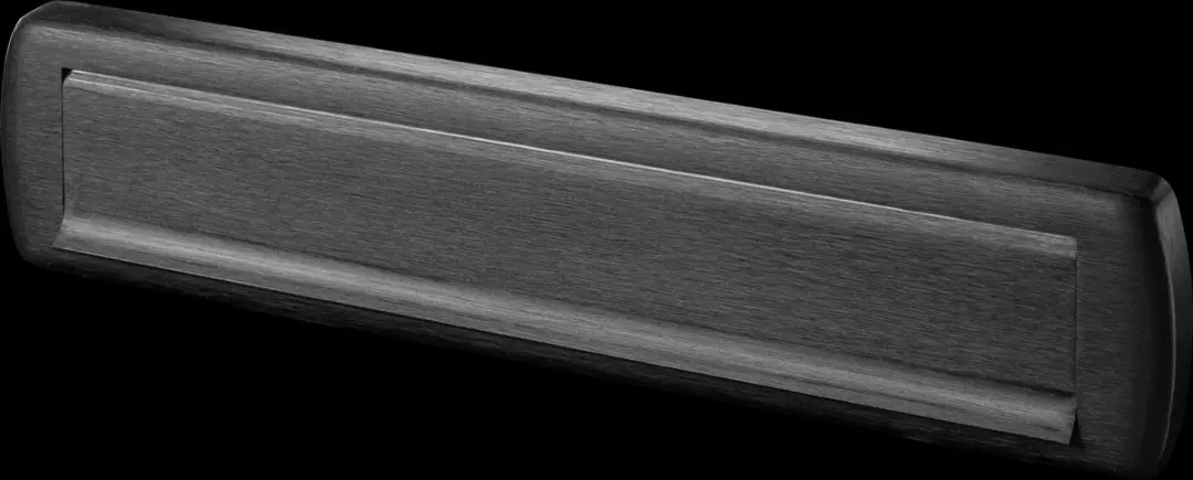 AXA Curve Plus Brievenbusbriefplaat 340x74mm - Zwart