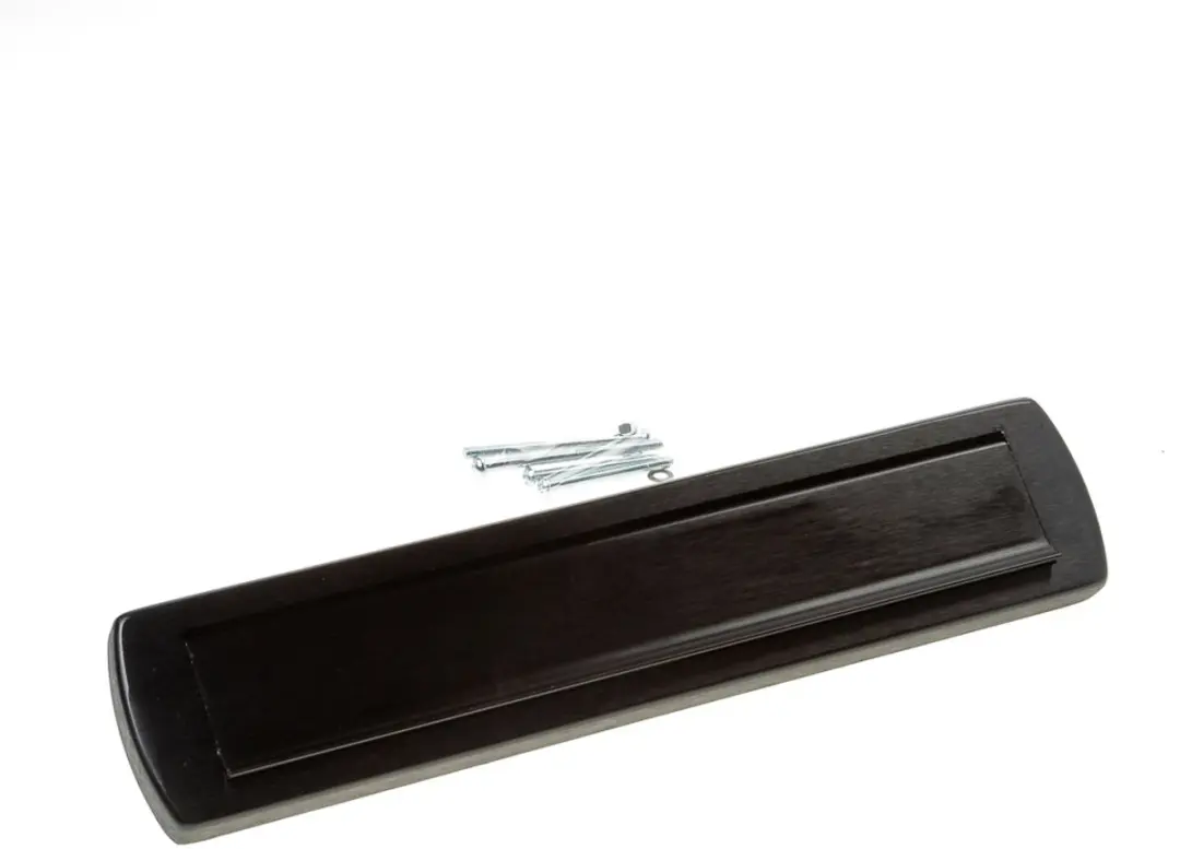 AXA Curve Plus Brievenbusbriefplaat 340x74mm - Zwart