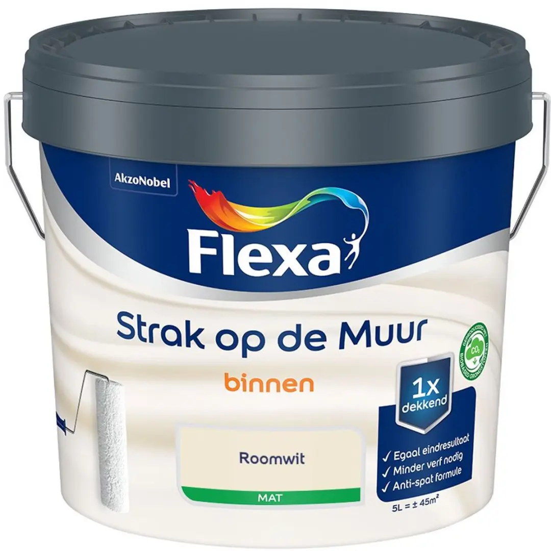Flexa Strak Op De Muur Binnenmat Roomwit Mengverf 5L