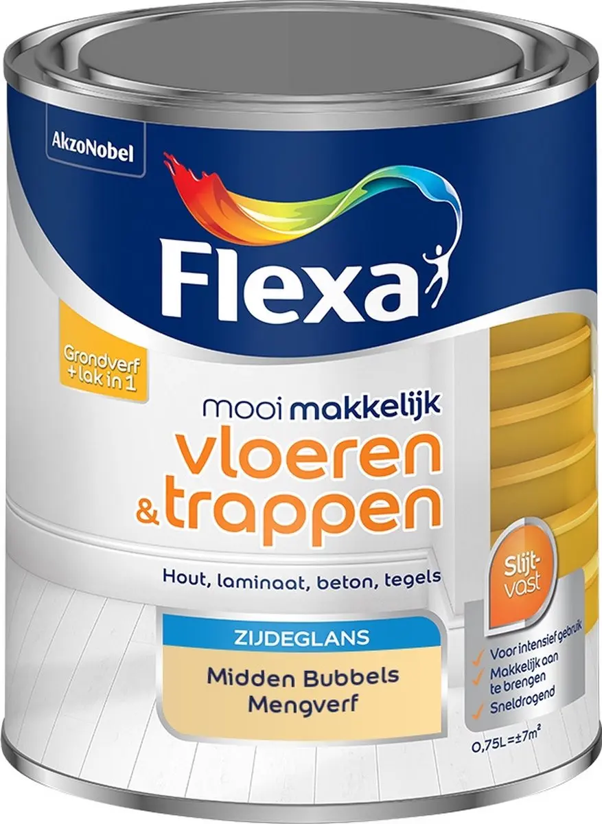 Flexa Mengverf Midden Bubbels 750ml - o.a. Hout/Steen