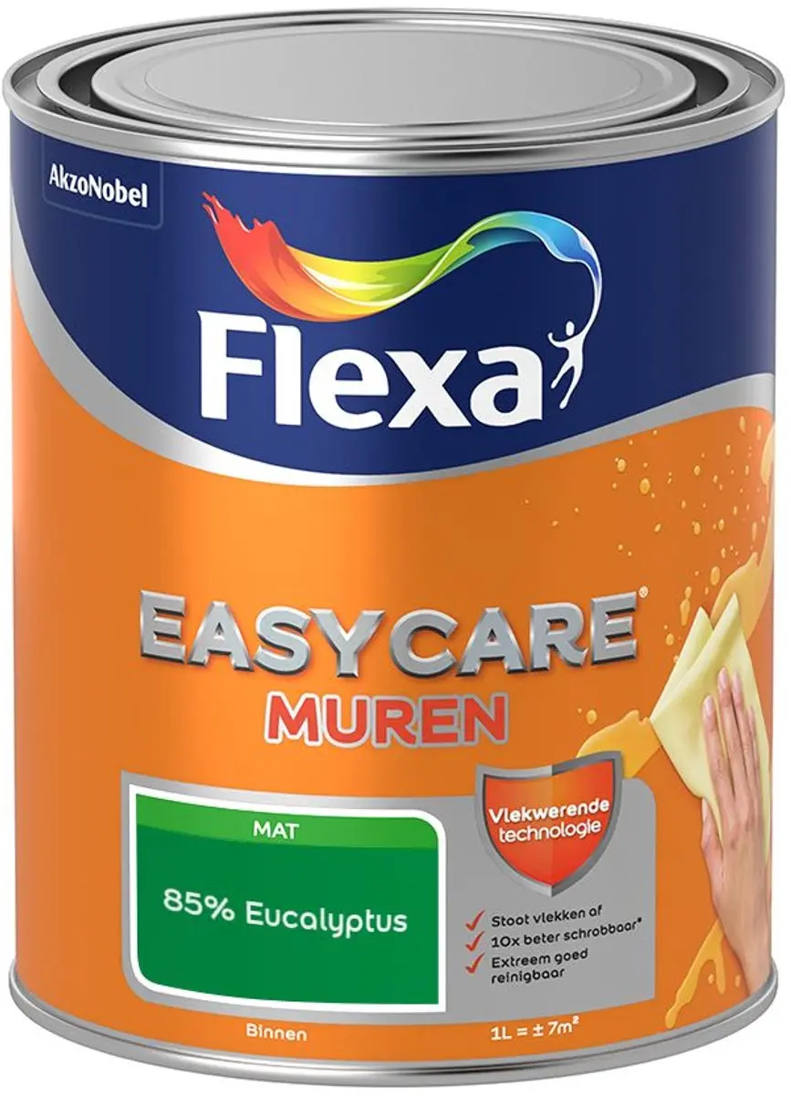 Flexa Easycare Muren Mengverf 85% Eucalyptus 1L