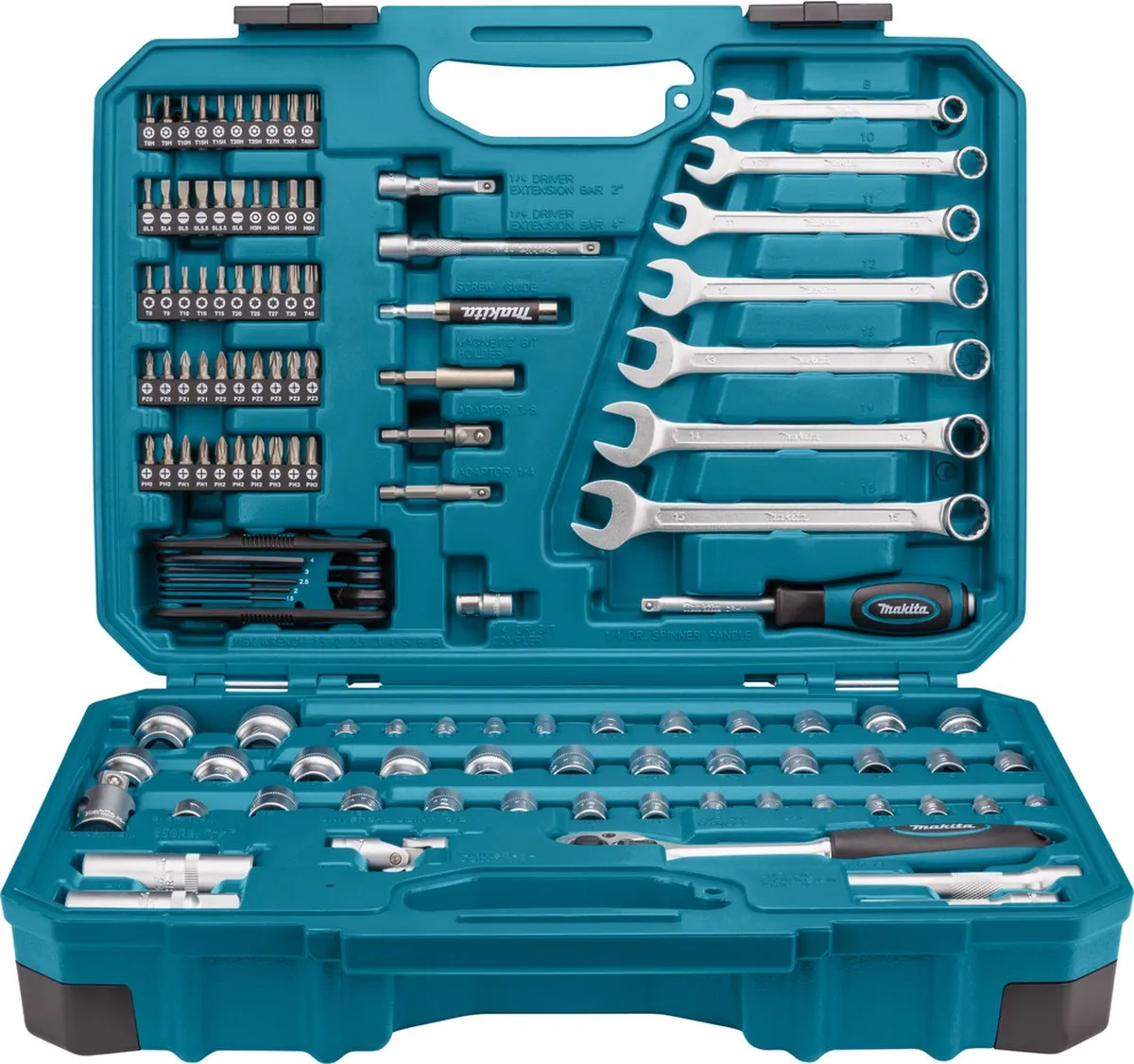Makita E-06616 Gereedschapsset Universeel 120-delig - 50 bits + 48 doppen
