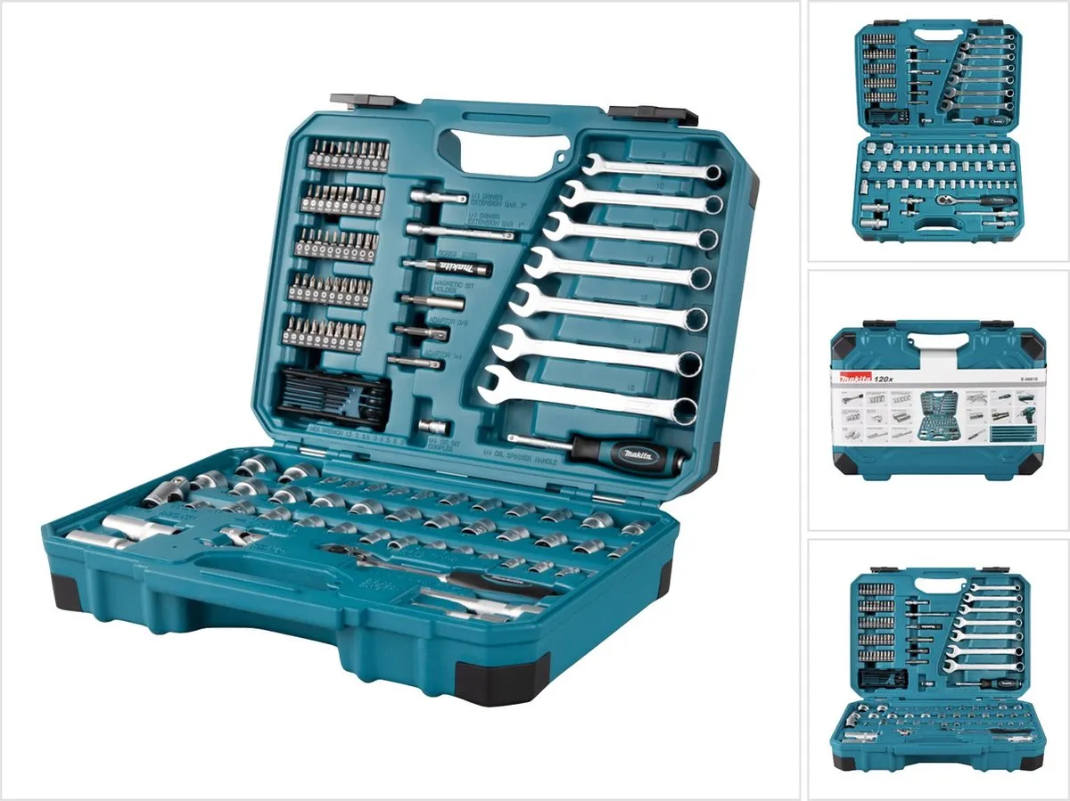 Makita E-06616 Gereedschapsset Universeel 120-delig - 50 bits + 48 doppen