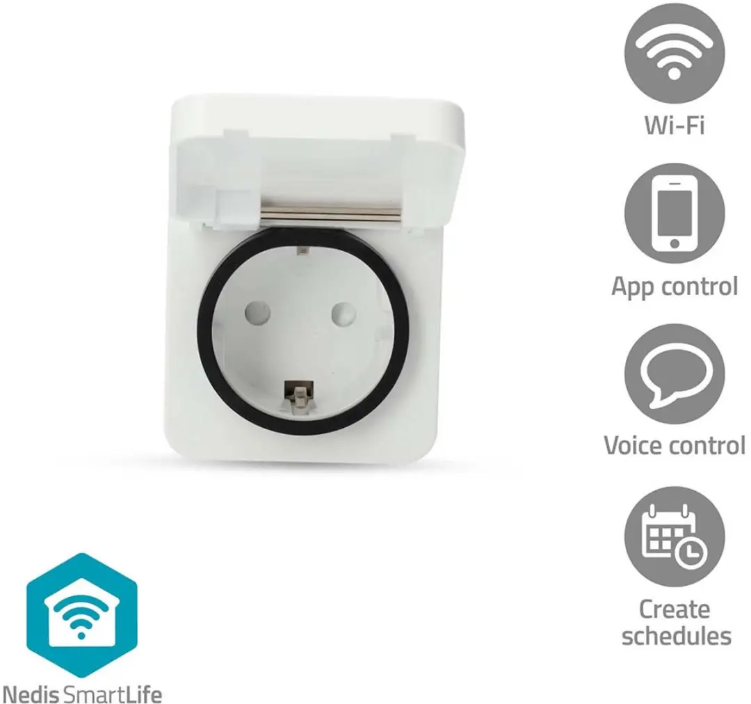 Nedis SmartLife Slimme Stekker Tijdschakelaar Energiemeter