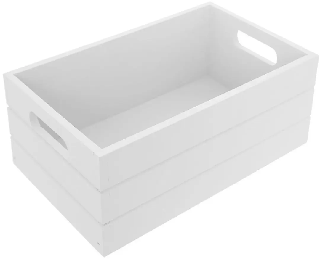 Orion Houten Opbergdoos 36x26x15cm - Wit