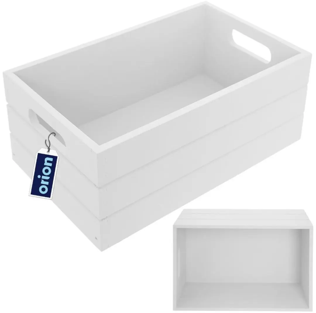 Orion Houten Opbergdoos 36x26x15cm - Wit
