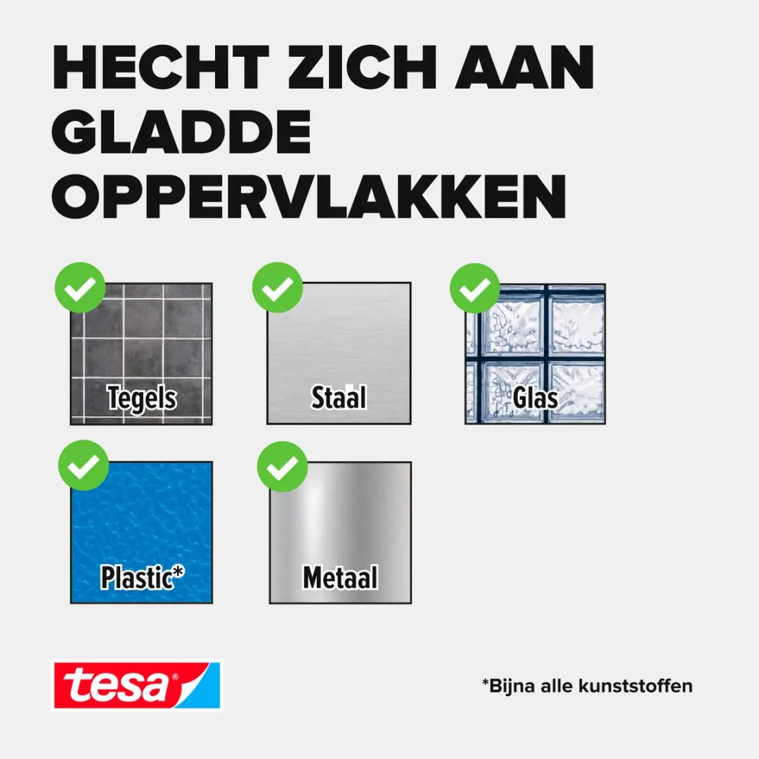 Tesa Powerbond Mirror Dubbelzijdige Montagetape 5m x 38mm - Transparant