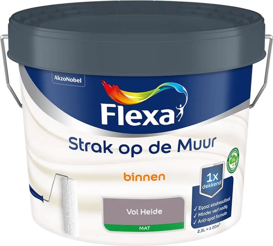 Flexa Strak Op De Muur Binnenverf Vol Heide 2,5L