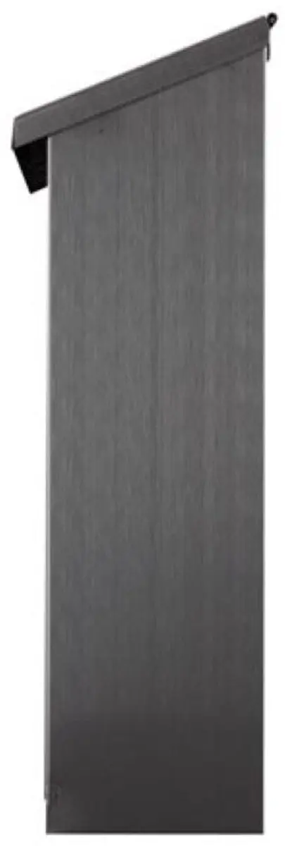 Perel Monaco Wandbriefkast Silbergrau - Edelstahl 36,8x36,5cm - afbeelding 6 van 6
