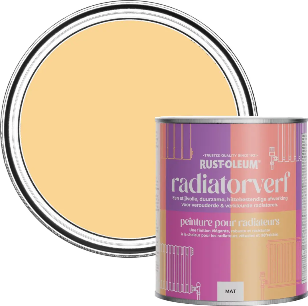Rust-Oleum Gele Radiatorverf Mosterd 750ml