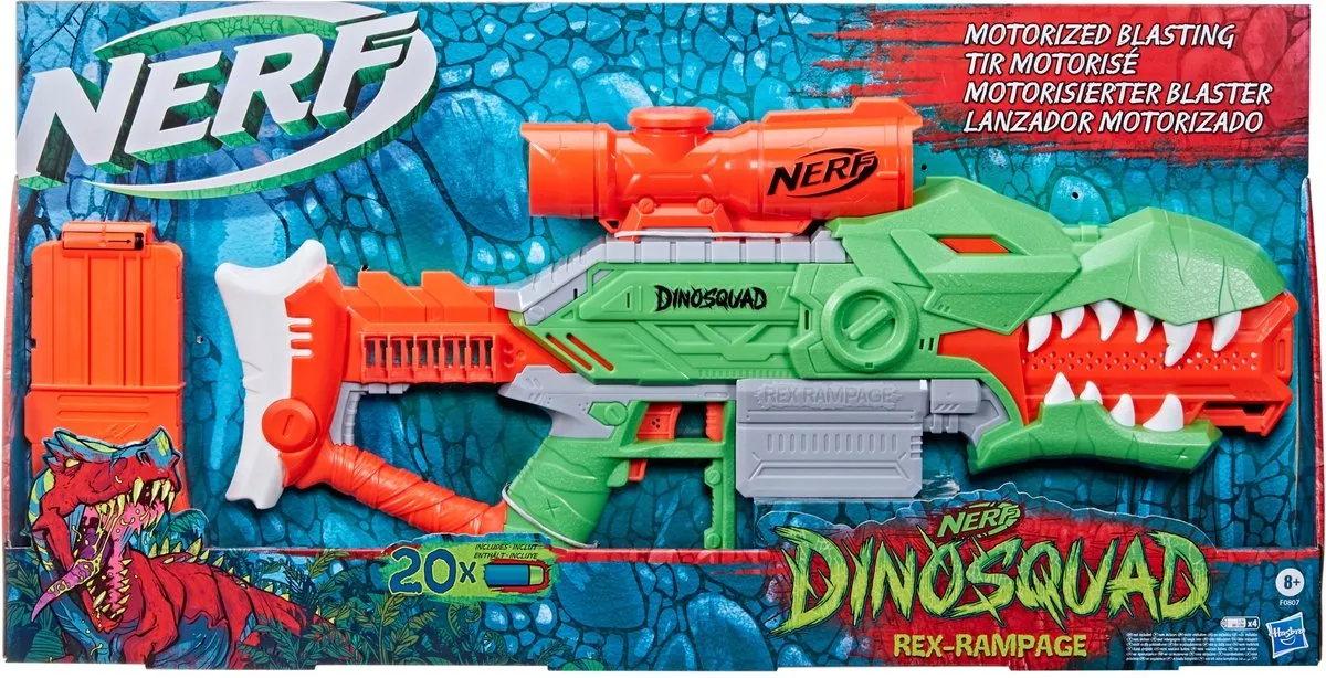 Nerf Dinosquad Rex Rampage Blaster - Multikleur
